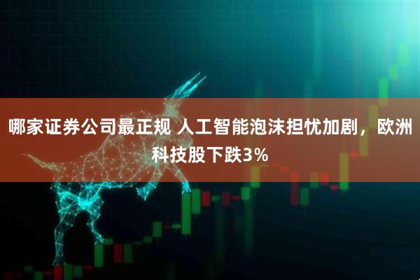 哪家证券公司最正规 人工智能泡沫担忧加剧，欧洲科技股下跌3%
